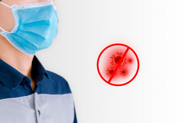 Covid virus-19, the concept of healthcare and medicine, the spread of most viruses or bacteria from...