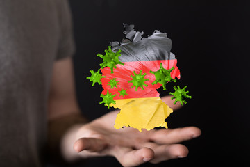 Corona Virus - Microbiology And Virology Concept - germany 3d Rendering.