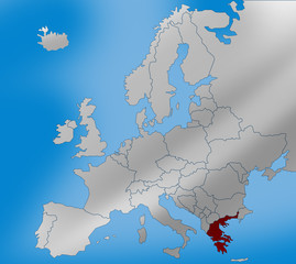 Grecja mapa europa Greece