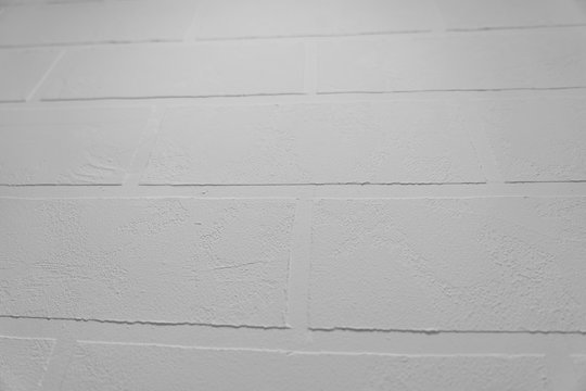 Wall texture made of white bricks
