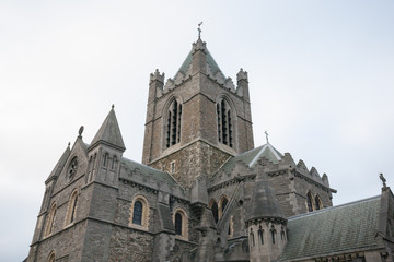 Fototapeta na wymiar Christchurch Cathedral in Dublin City, Ireland