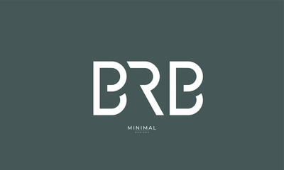 Alphabet letter icon logo BRB