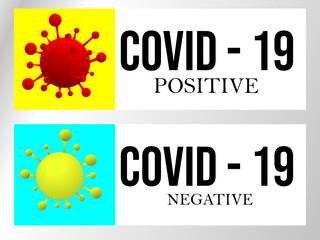 Coronavirus disease named COVID-19, dangerous virus vector illustration.