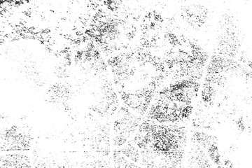 Grunge background of black and white. Abstract monochrome texture of cracks, dots, chips.