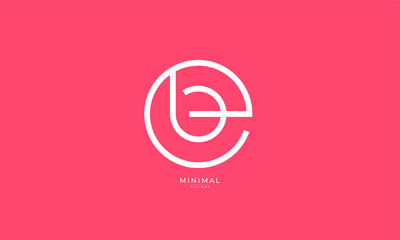 Alphabet letter icon logo EB or BE © iDESIGN_4U