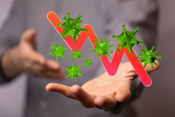 The coronavirus impacts the global economy..
