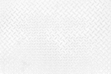 Old white metal diamond texture background.