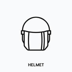 helmet icon vector. helmet sign symbol