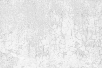 Old grunge white cement wall texture for background
