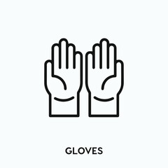 Obraz premium gloves icon vector. antiseptic icon vector symbol illustration. Modern simple vector icon for your design. safety gloves icon vector. 