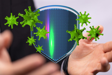 epidemic coronavirus digital 3d flu
