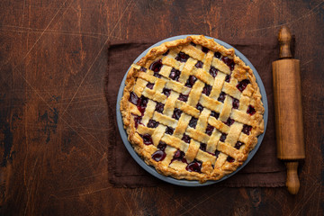 homemade cherry pie