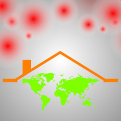 Coronavirus Covid 19 Pandemic issue entire world. Social distancing