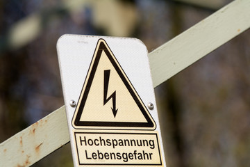 Vorsicht Hochspannung