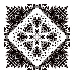 Mandala ornament. Stencil art design