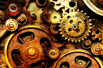 abstract background with gears.