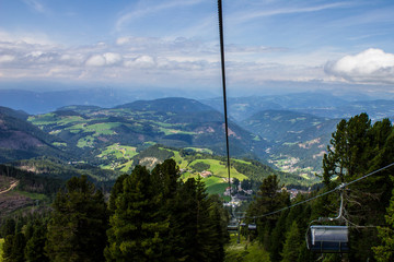 Chairlift to Oberholz Mountain Hut from Obereggen