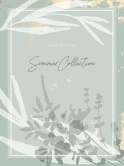  trendy hand drawn background textures and floral botanical elements