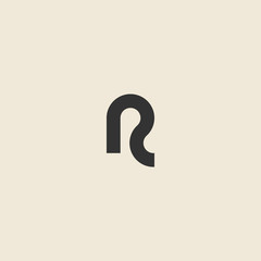 Letter R logo design template - obrazy, fototapety, plakaty