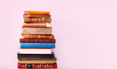 Pile of old books