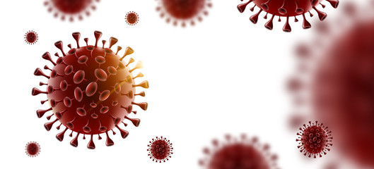 Covid-19 Coronavirus White Background Isolate