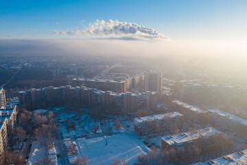 Russian city aerial