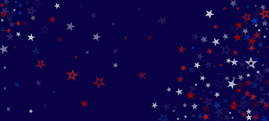 National American Stars Vector Background. USA 11th of November Independence Labor Memorial 4th of July Veteran's President's Day 