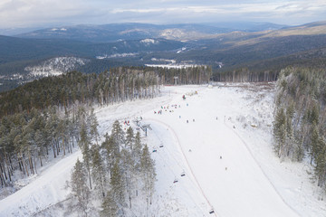 Abzakovo aerial winter