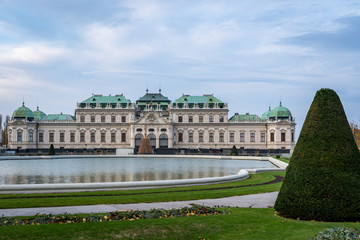 Fototapeta premium From the grounds of the Belvedere Palace in Vienna Austria