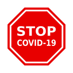 znak stop covid-19 - obrazy, fototapety, plakaty