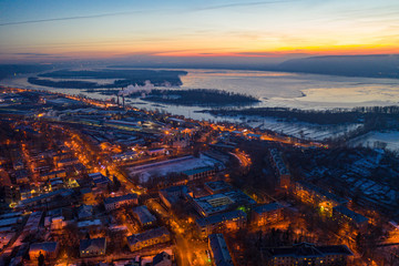 Aerial city view