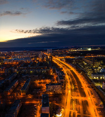 Aerial city view