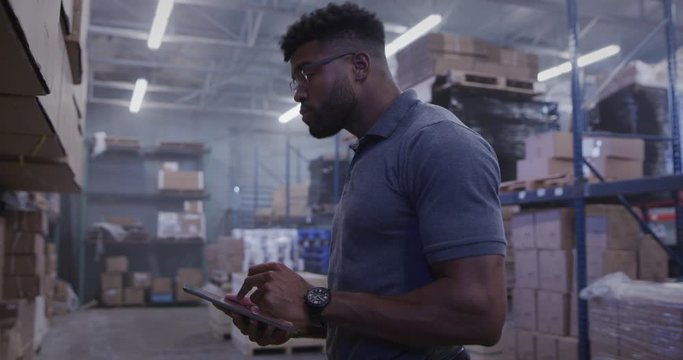 Portrait of Manager in warehouse