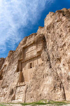 tomb darius the great iran in persepolis iran
