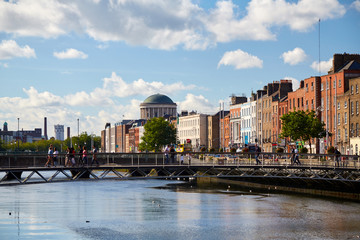 Fototapeta premium The Four Courts in Dublin City, Ireland