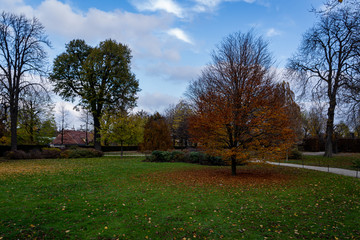 A view from the Schonbrunn grounds in Vienna Austria