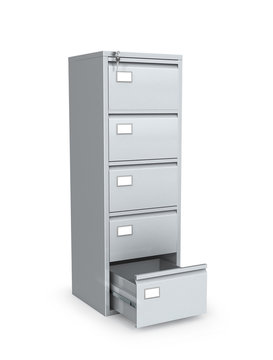 office cupboard for documents. 3d illustration