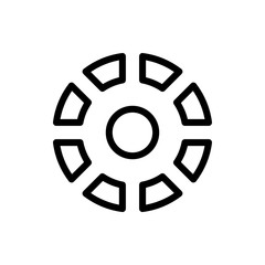 Focus Tool Vector  Line Icon Illustration