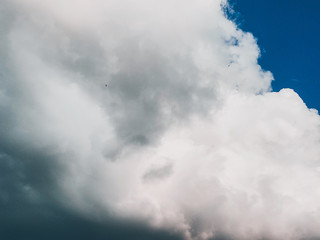 Fluffy white cloud background