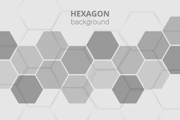 Hi-tech abstract background with honeycomb elements. Hexagonal background for digital technology, medicine, science, research and healthcare. 