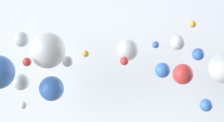 3D rendering of the colored sphere background.