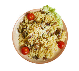 Orzo with Mushrooms and Parmesan