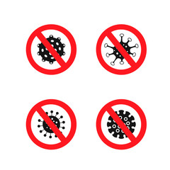 Stop coronavirus. Set illustration graphic vector of corona virus in wuhan,corona virus infection. 2019-nvoc virus.corona virus microbe. Pandemic medical concept with dangerous cells.