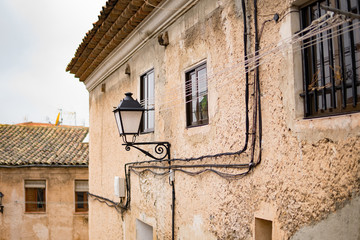 Old street in the city of cuenca spain