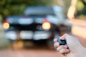 a car remote control, lock and unlock