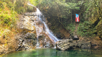 waterfall in forest