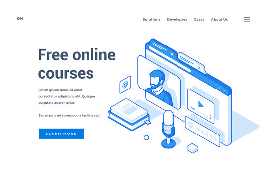 Internet site offering online courses for free