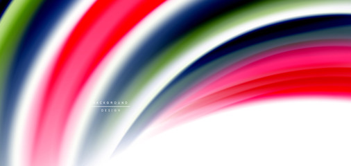 Silk smooth lines on white, liquid fluid color waves. Vector Illustrations For Wallpaper, Banner, Background, Card, Book, Illustration, landing page, cover, placard, poster, banner, flyer, design