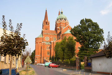 The Cathedral of St. Peter and St. Paul in Dakovo city in Croatia