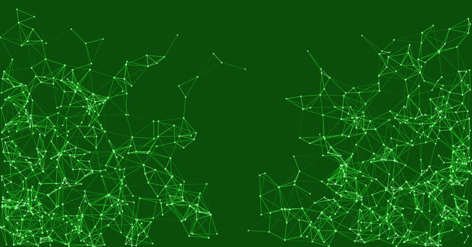 Procedural Network Mesh Art background illustration